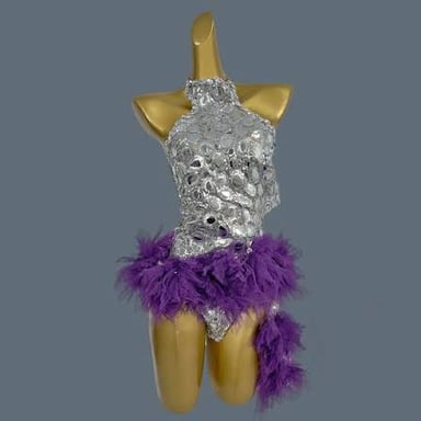 A stage costume covered with glittering sequins.