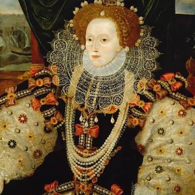 Wilma and Pebbles Flintstone and a portrait of Elizabeth I, all depicted with red hair.