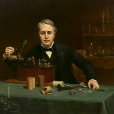 Portraits of Thomas Edison and Thomas More