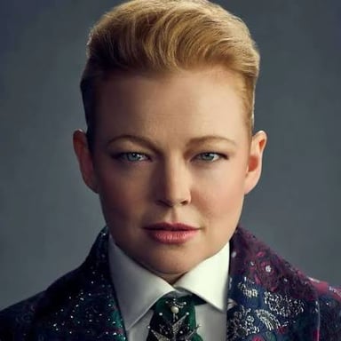 A portrait of Australian actress Sarah Snook.