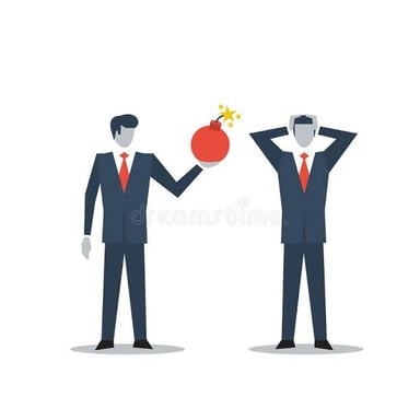 Two people talking, with one introducing a side topic.