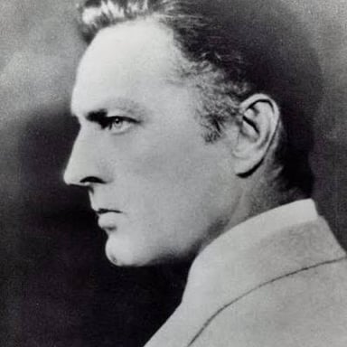 A portrait of American stage and screen actor John Barrymore.
