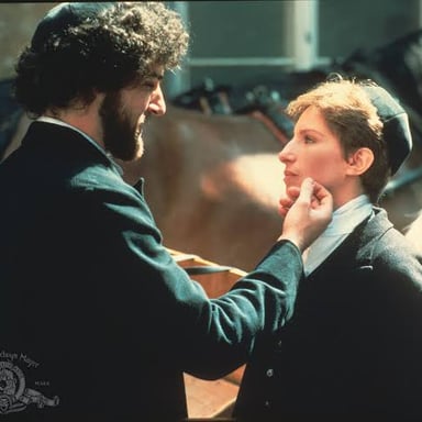 Barbra Streisand in a scene from the film Yentl.