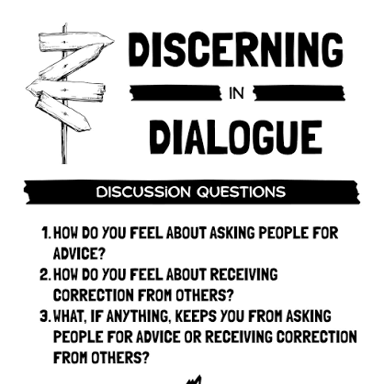 A group of people having a discussion