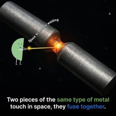 A welder joining two pieces of metal with a bright welding arc.