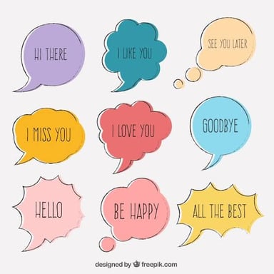 A speech bubble reading “Let me see.”
