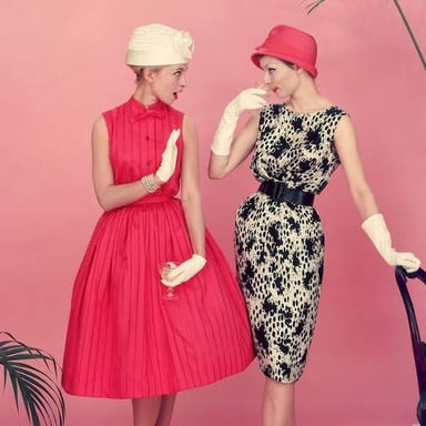 An example of a fashion style that might be described as unhip.