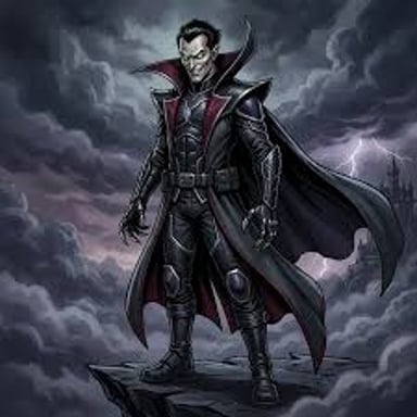 Illustration representing a malicious villain