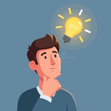 A person pausing as a new idea comes to mind.