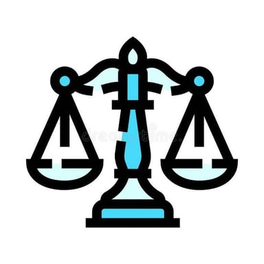Scales of justice in a courthouse, representing a civil legal claim.
