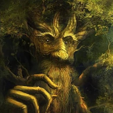 A towering, tree-like Ent from Tolkien’s fictional Fangorn Forest.