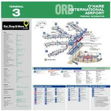 The terminal area of Chicago O’Hare International Airport