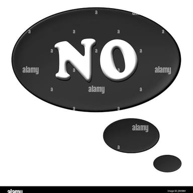 A speech bubble containing the phrase “No idea.”