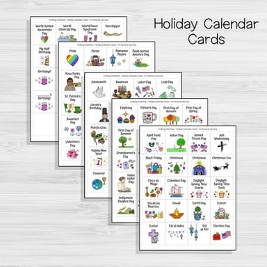 A calendar marking the evening before a holiday.