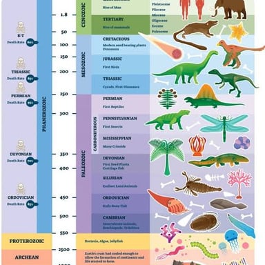 A geological landscape evoking an immense span of time.
