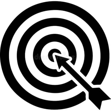 An arrow landing in the center of a target, illustrating dead-on accuracy.