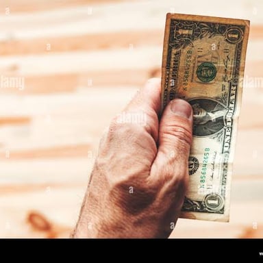 A person preparing to pay a bill.