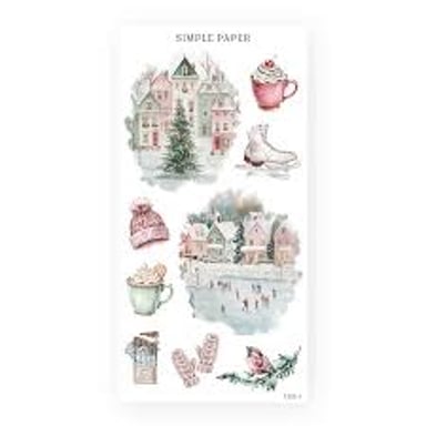 Holiday decorations in a festive seasonal setting