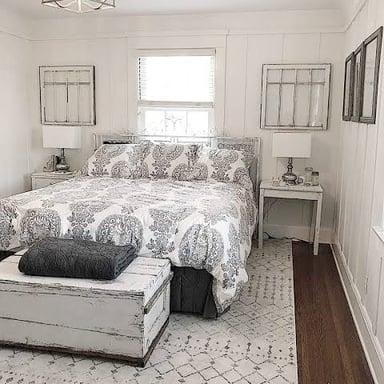 A room mid-renovation, with materials and fixtures being updated.