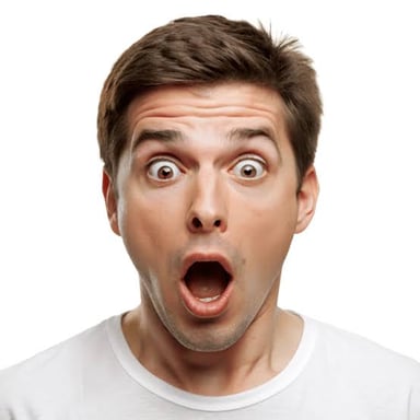 A person showing an amazed expression.