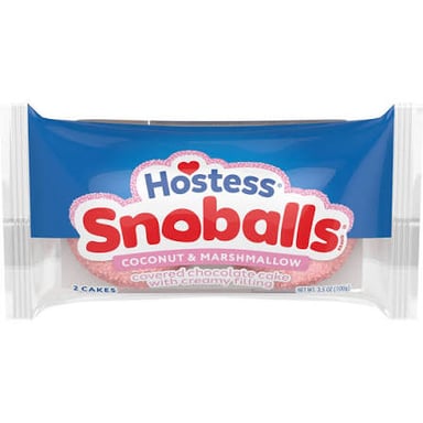 Sno-Caps candies and Sno Balls snack cakes, the two treats that share the name element Sno.