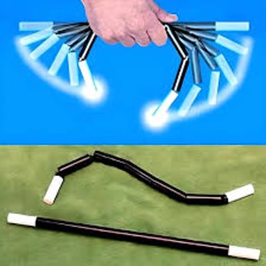 A slender wand used as a prop by a magician.