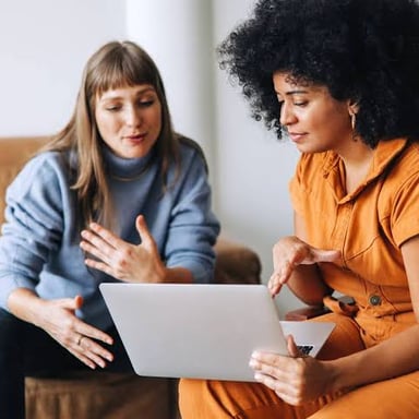 A person nodding in agreement during a conversation.