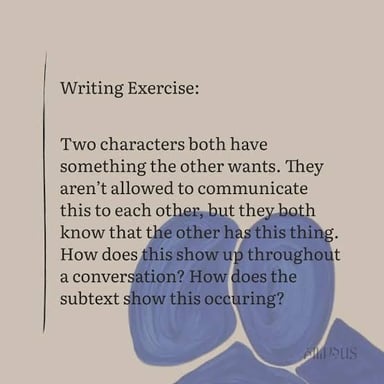 One person gestures for a conversation partner to keep speaking.