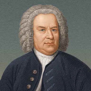 Portrait of Johann Sebastian Bach, the German Baroque composer.