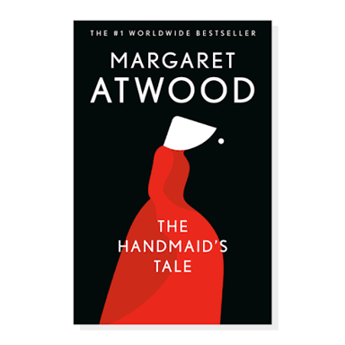A cover of Margaret Atwood’s novel The Handmaid’s Tale.