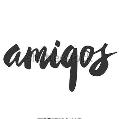The Spanish word “amigo,” meaning a male friend