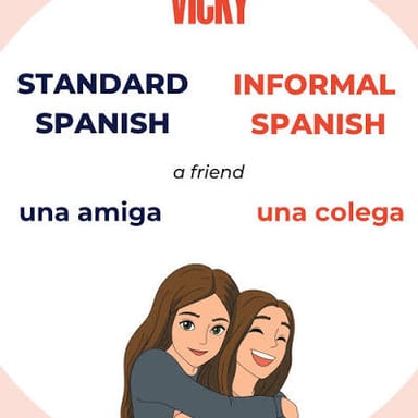 Two women friends, illustrating the Spanish word amigas.