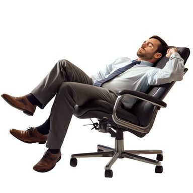 A person resting with eyes closed during a brief nap.