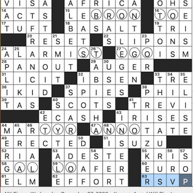 The phrase “C as in crossword,” used to clarify the letter C