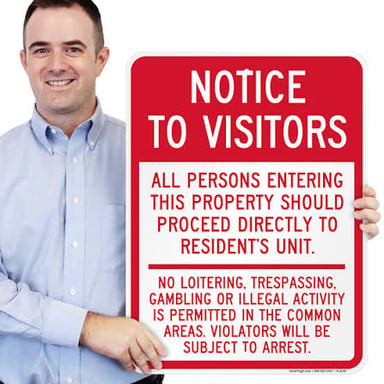 A person entering a building, illustrating being allowed in.