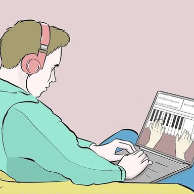 A person developing a natural ability through practice