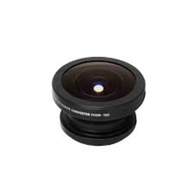 A camera fitted with a fisheye lens