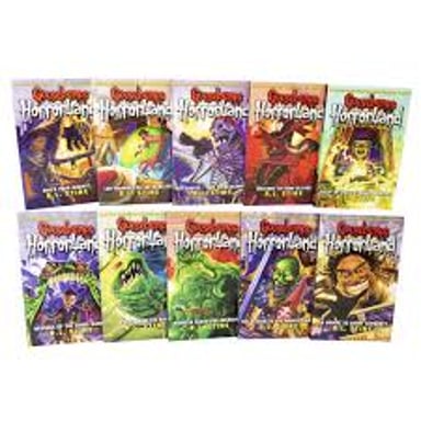 A display of R.L. Stine’s Goosebumps books