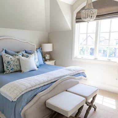 A tidy guest room prepared for someone visiting.