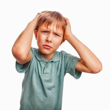 An irritated person, illustrating being in a snit.