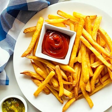 A serving of French fries