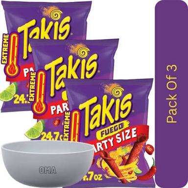 Rolled corn tortilla chips made by the Takis snack brand.