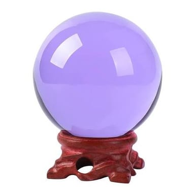 A fortune teller looking at a crystal ball.