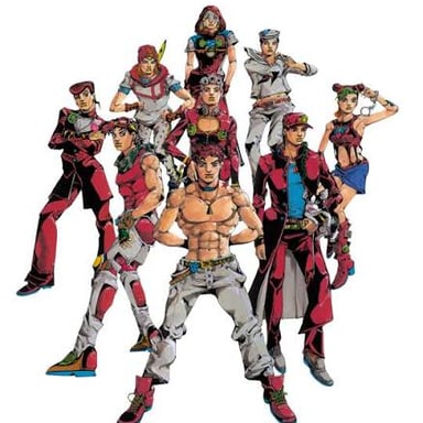 Characters from the Japanese animated series JoJo’s Bizarre Adventure.