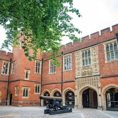 Historic buildings of Eton College, the English school George Orwell attended.