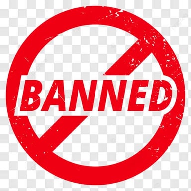 A sign showing that an activity is prohibited.