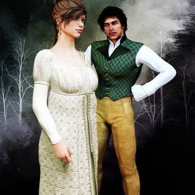 A portrait suggesting the appealing look of a romantic leading man.
