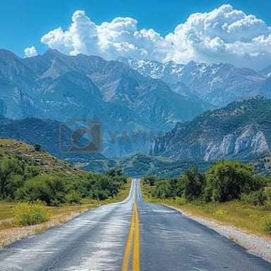 A highway stretches into the distance, suggesting a long journey.
