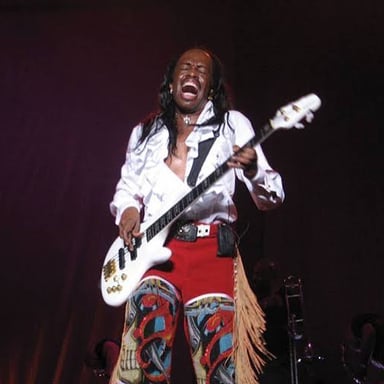 A bass singer performing with a microphone.