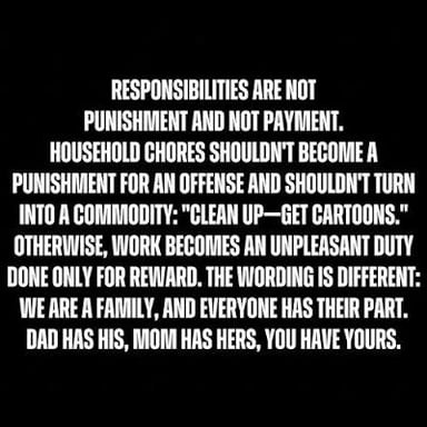 One person reminding another about a household task.